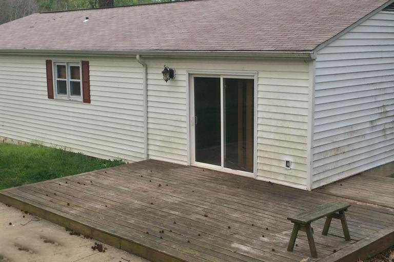 BEFORE: Back Deck