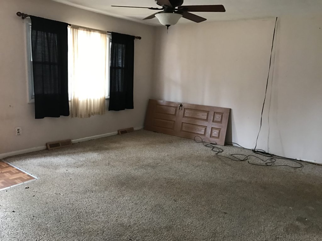 BEFORE: Closed off Living Room